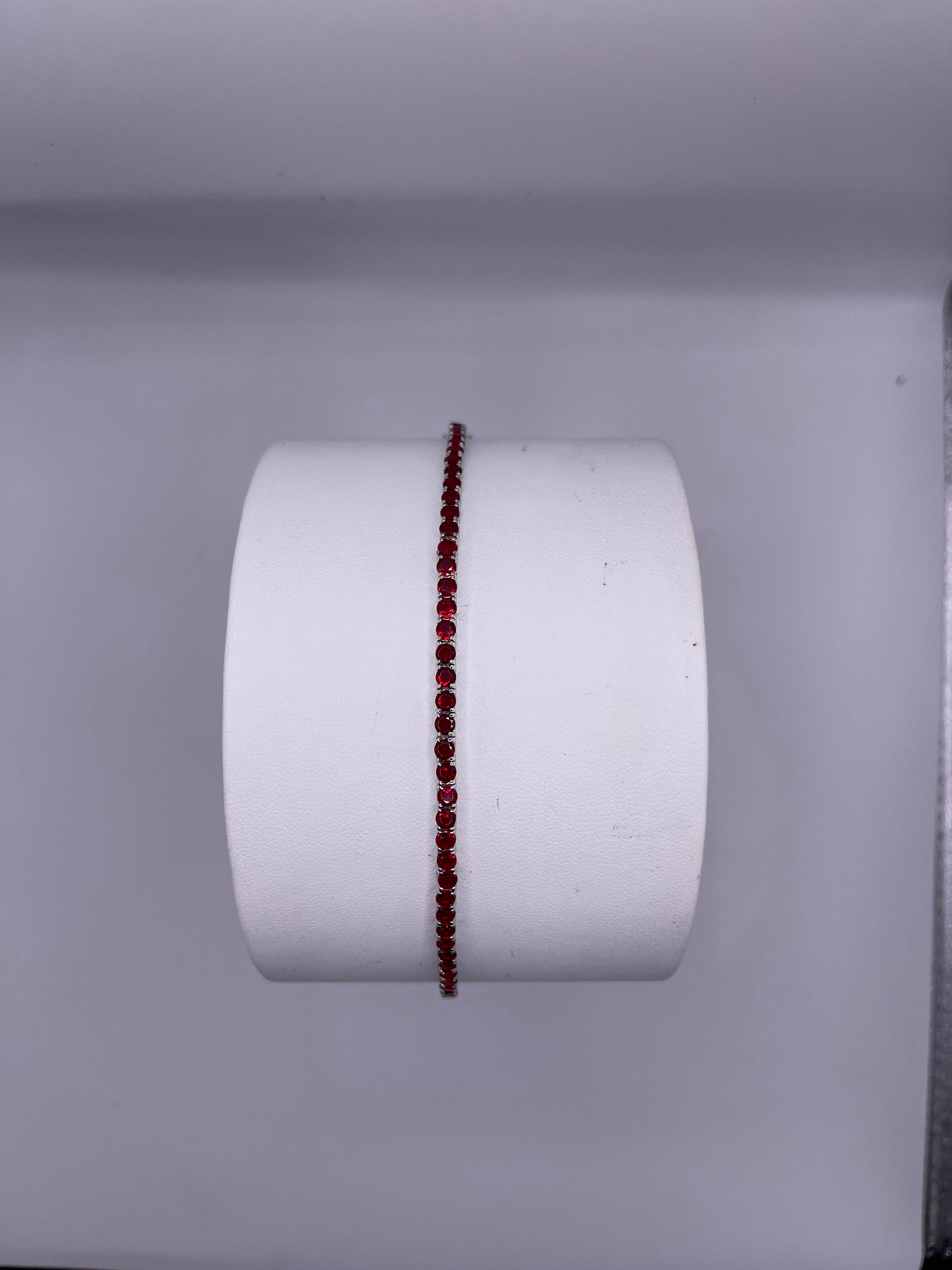 BRACCIALE TENNIS IN ARGENTO