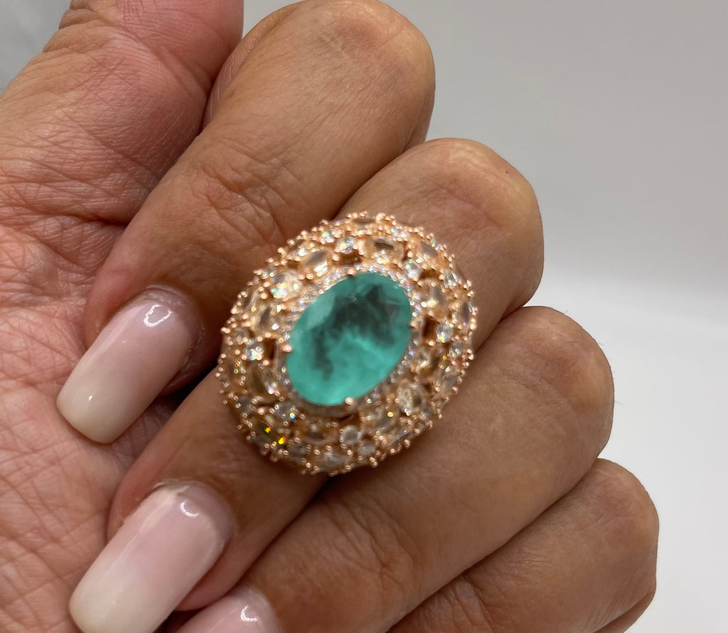 ANELLO IN ARGENTO ROSA 925