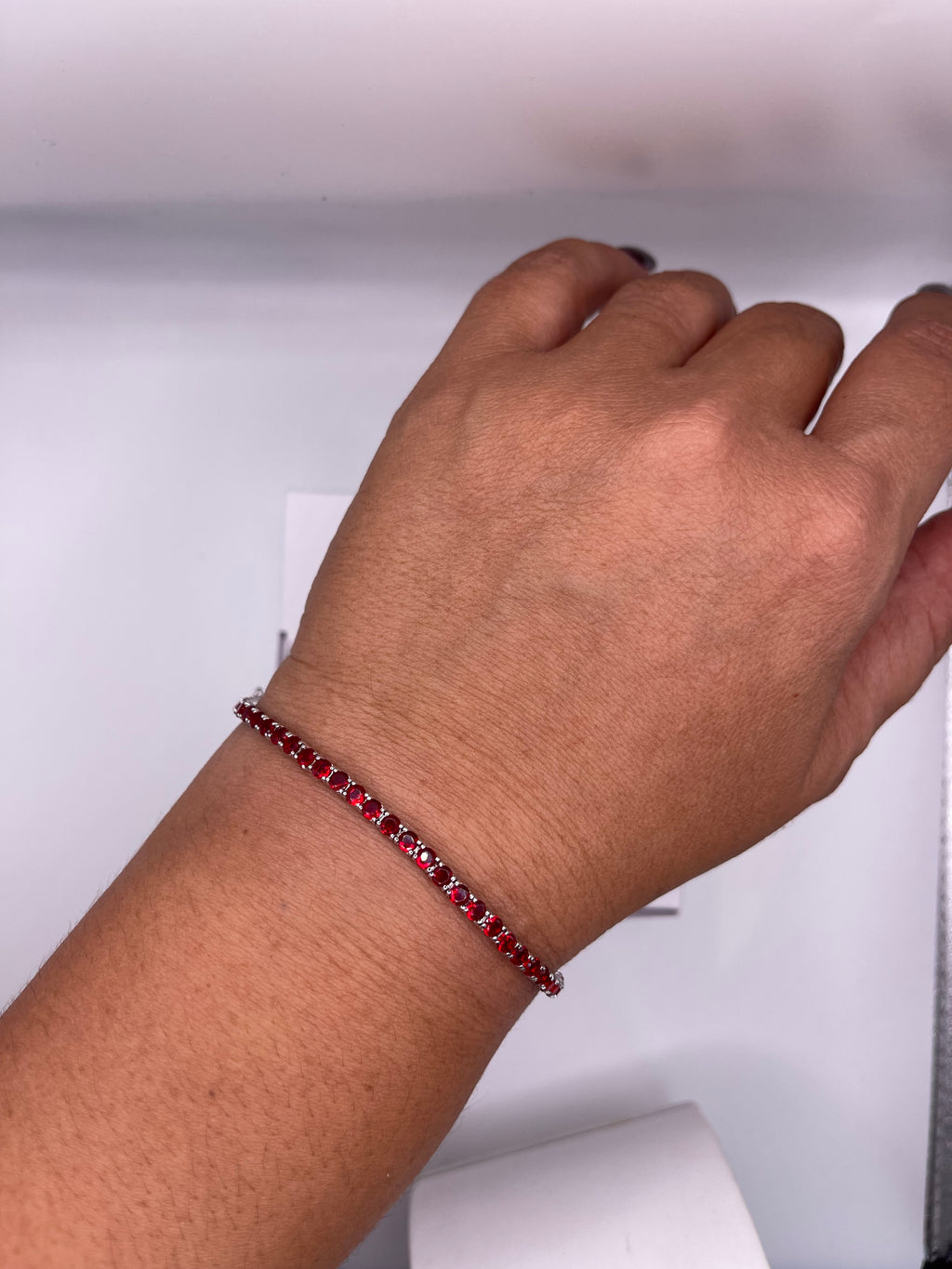 BRACCIALE TENNIS IN ARGENTO