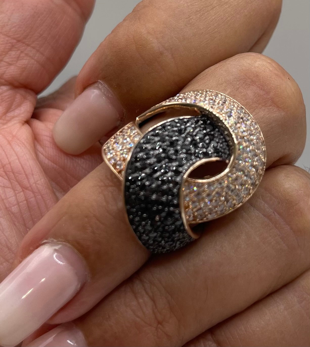 ANELLO IN ARGENTO ROSATO 925