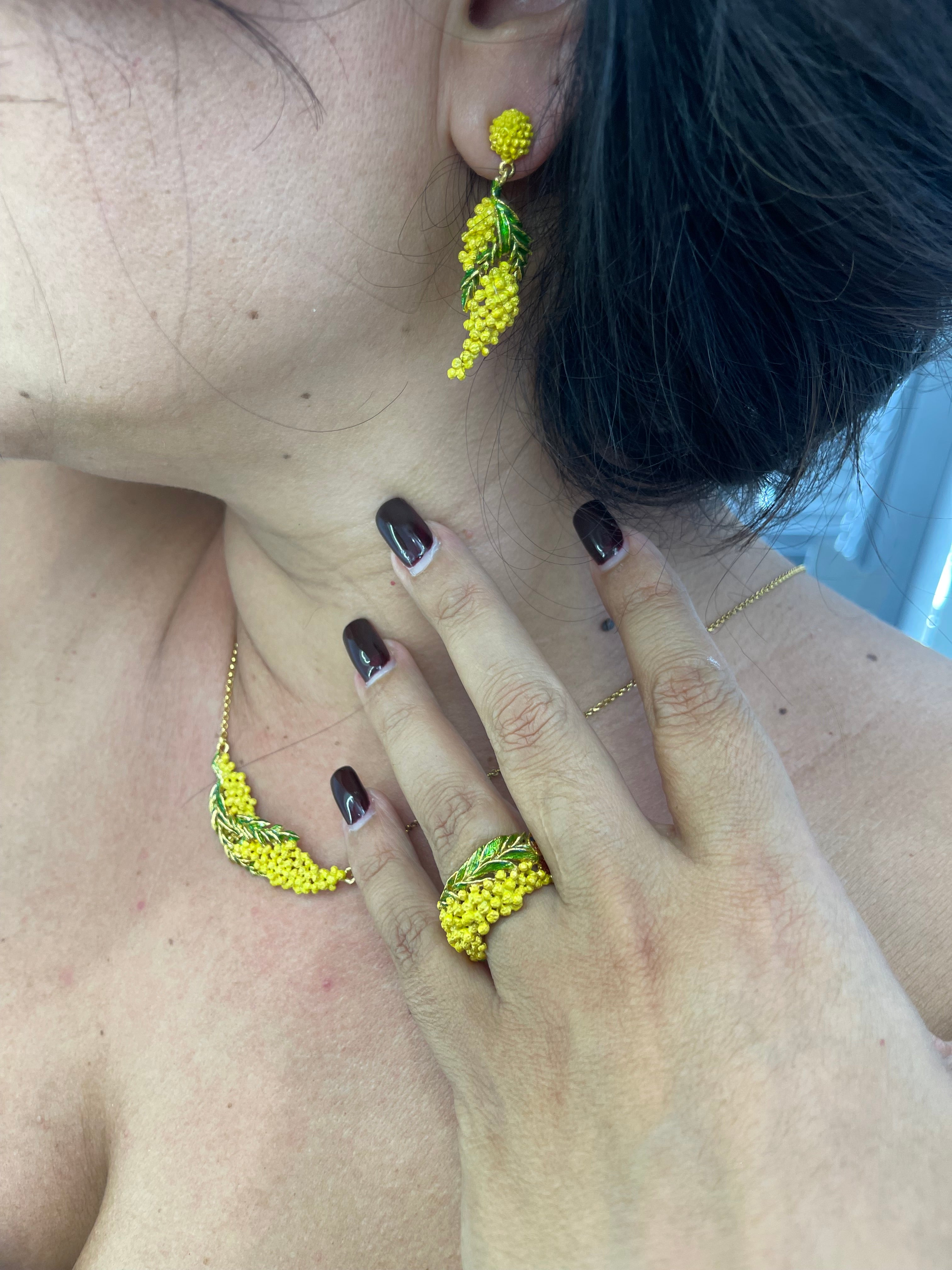 ORECCHINI IN ARGENTO E SMALTO ISOLA BELLA