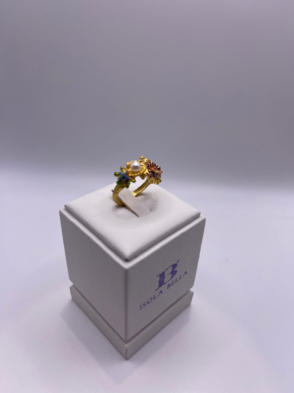 ANELLO IN ARGENTO ISOLA BELLA FONDALE