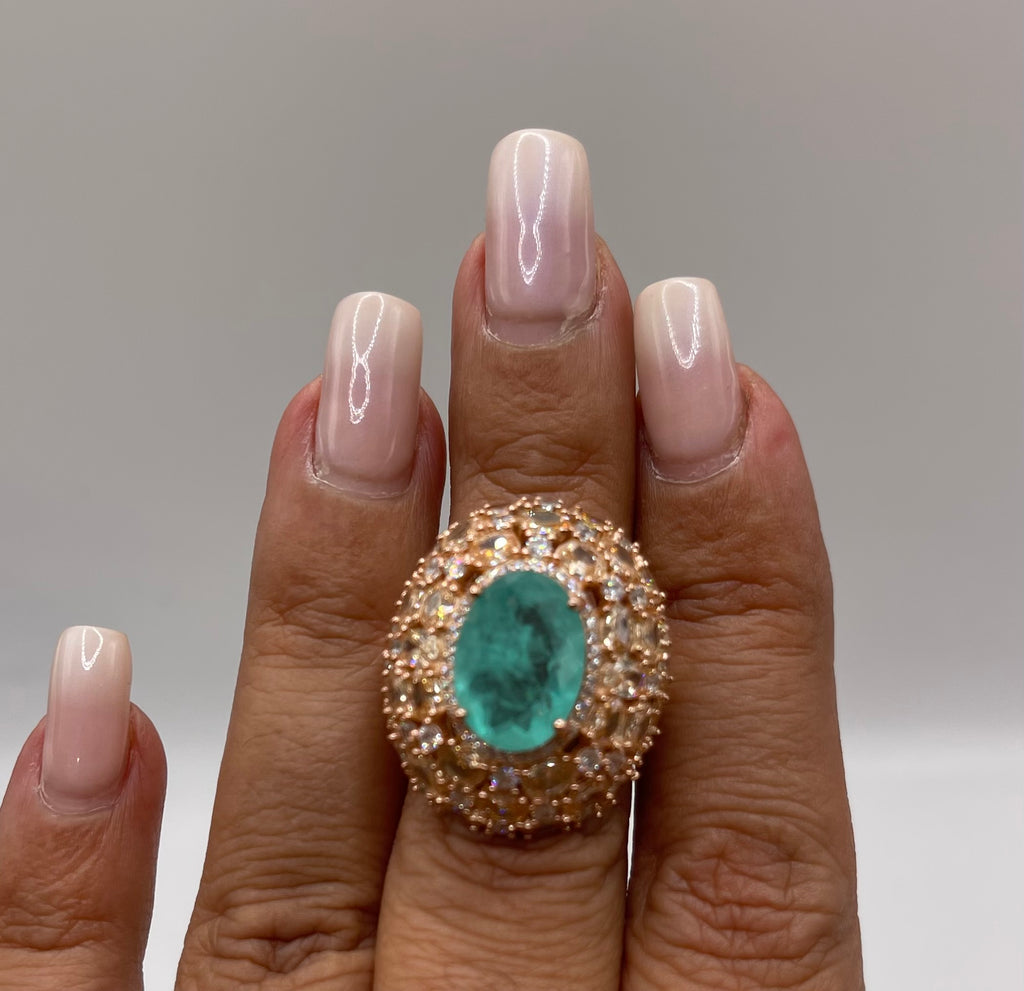 ANELLO IN ARGENTO ROSA 925