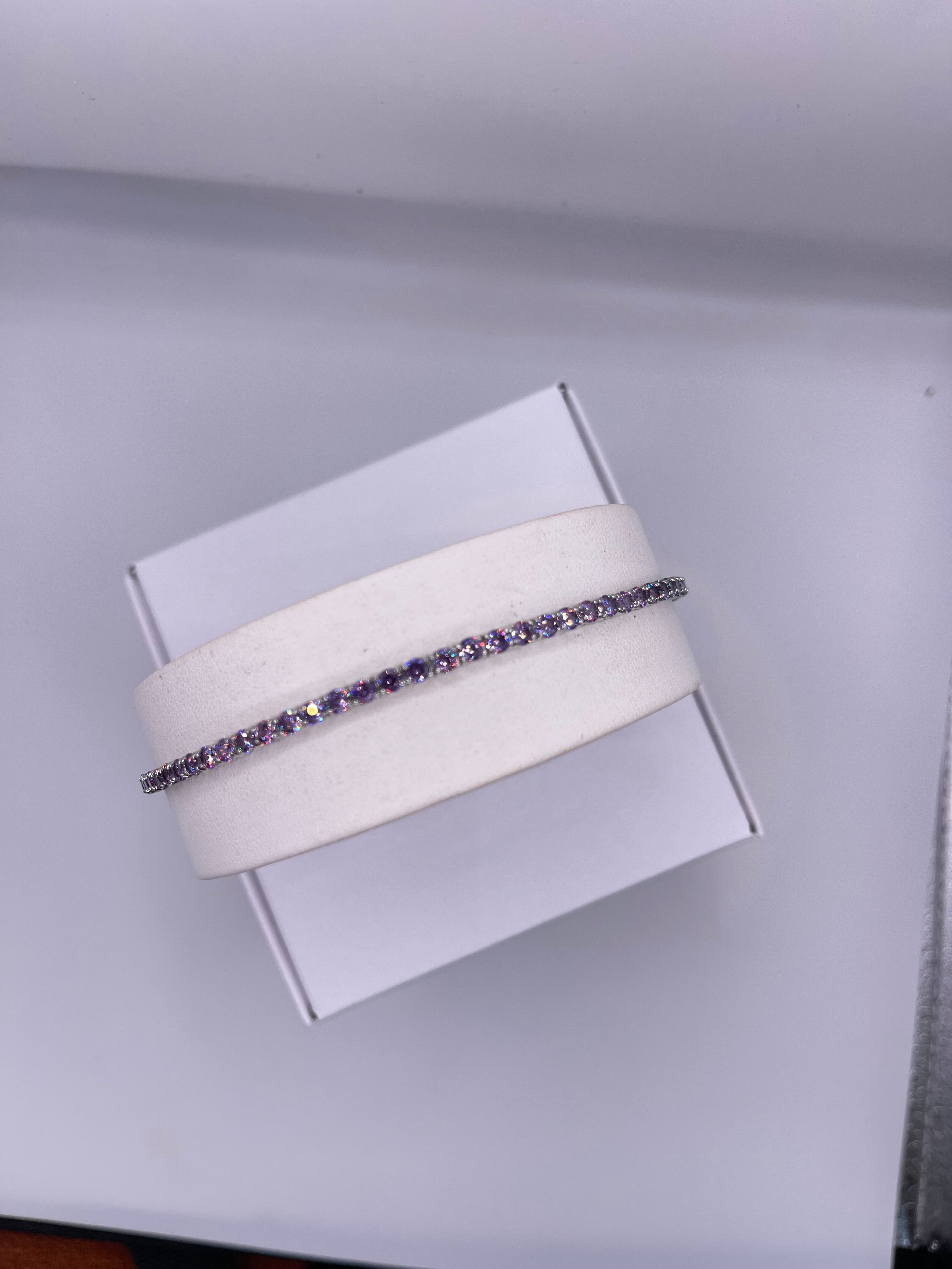 BRACCIALE TENNIS ARGENTO