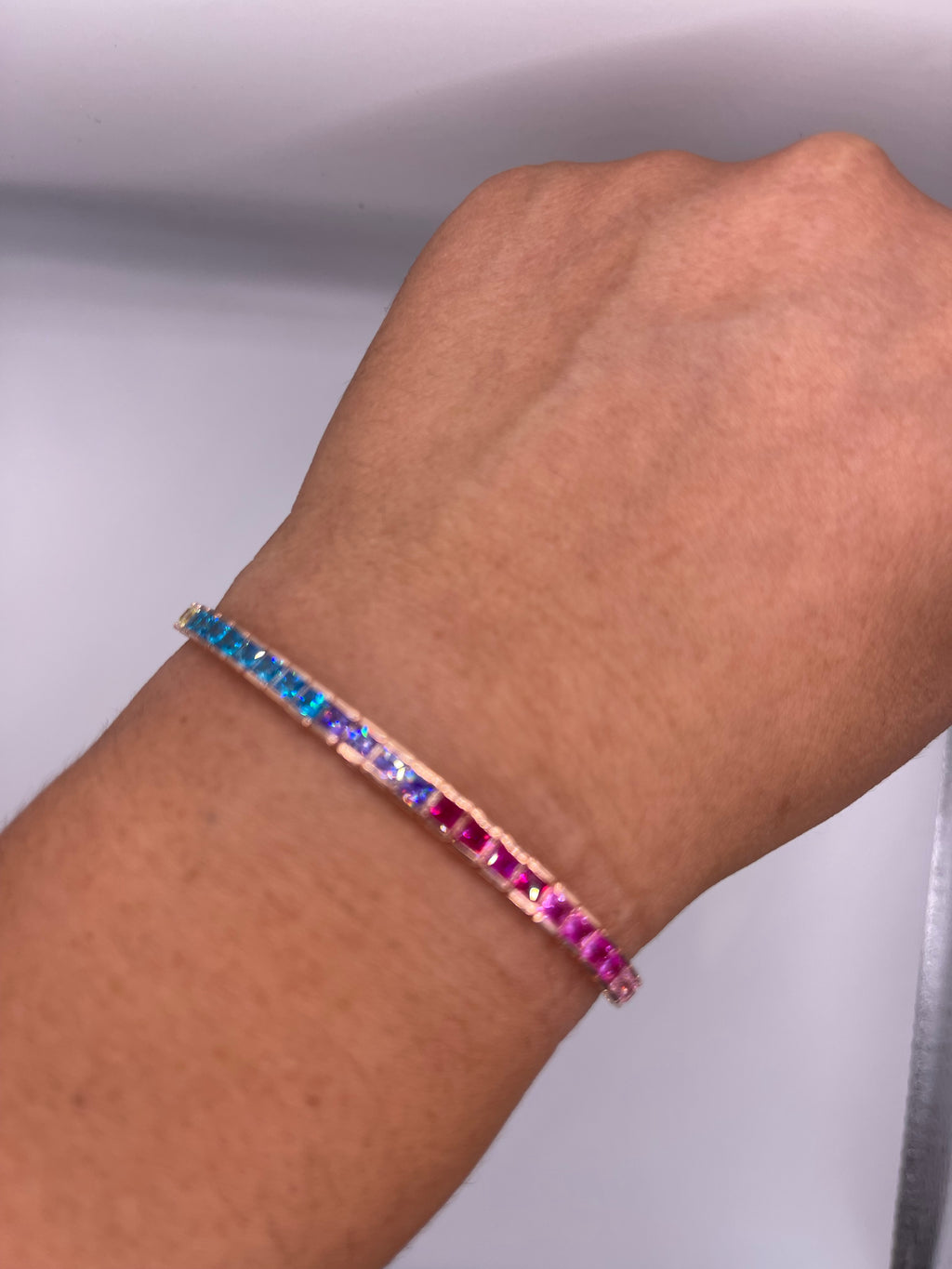 BRACCIALE TENNIS ARGENTO