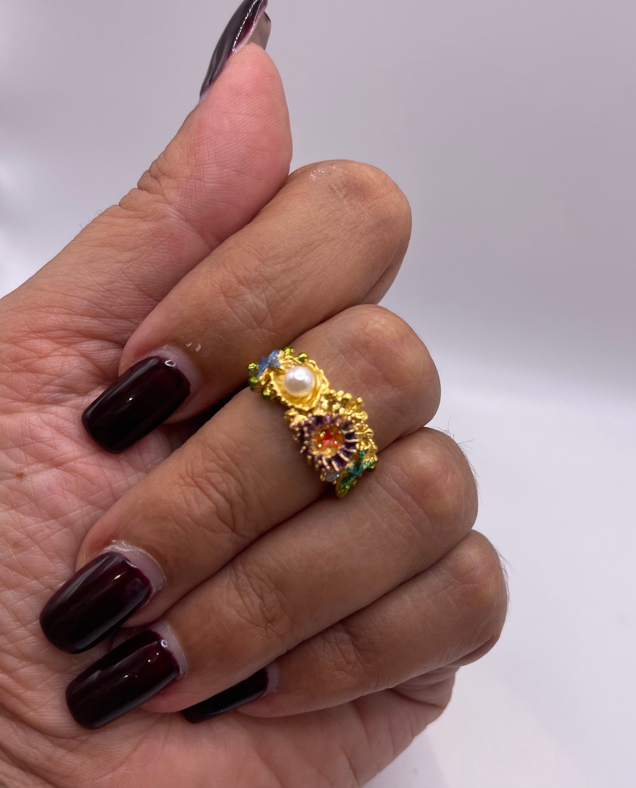 ANELLO IN ARGENTO ISOLA BELLA FONDALE