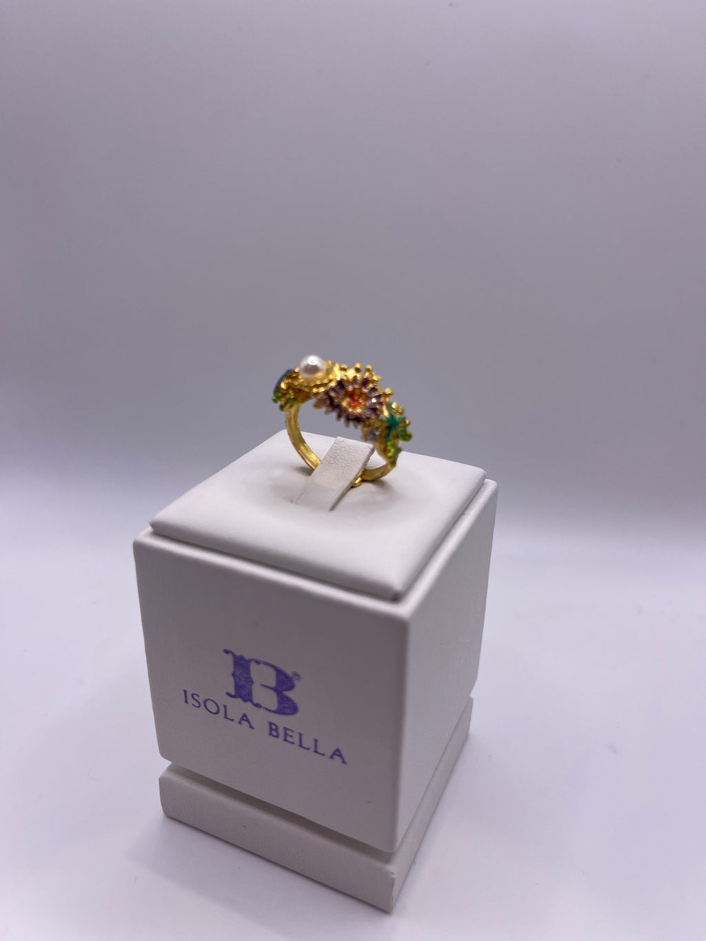 ANELLO IN ARGENTO ISOLA BELLA FONDALE