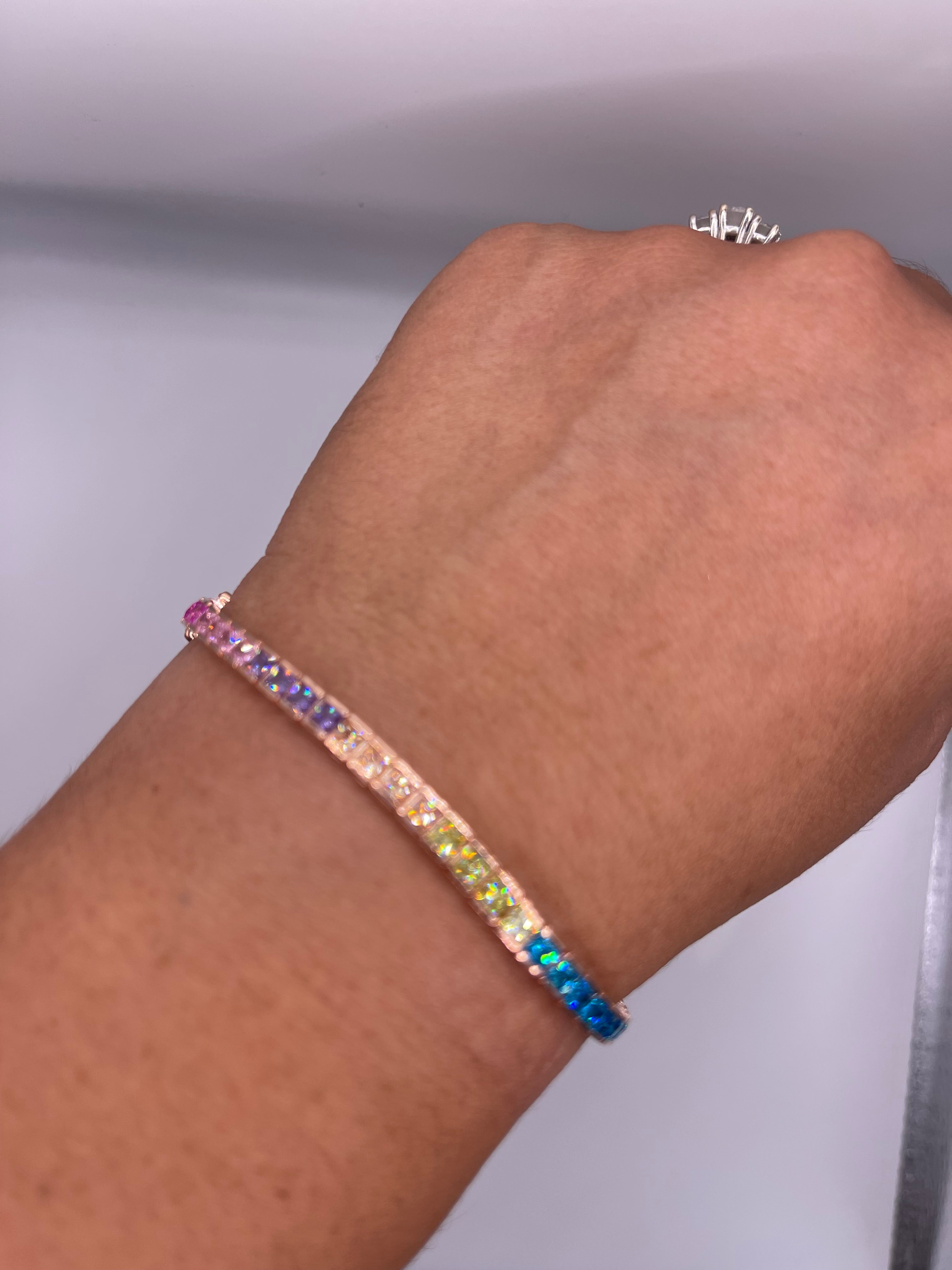 BRACCIALE TENNIS ARGENTO