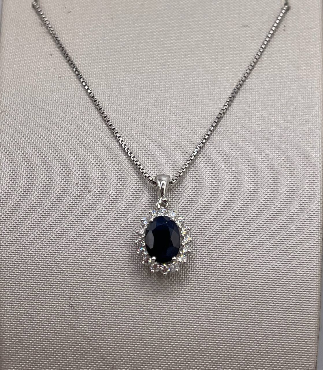 COLLANA IN ORO E ZAFFIRO