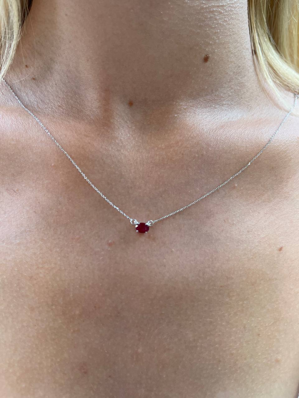 COLLANA IN ORO E RUBINO