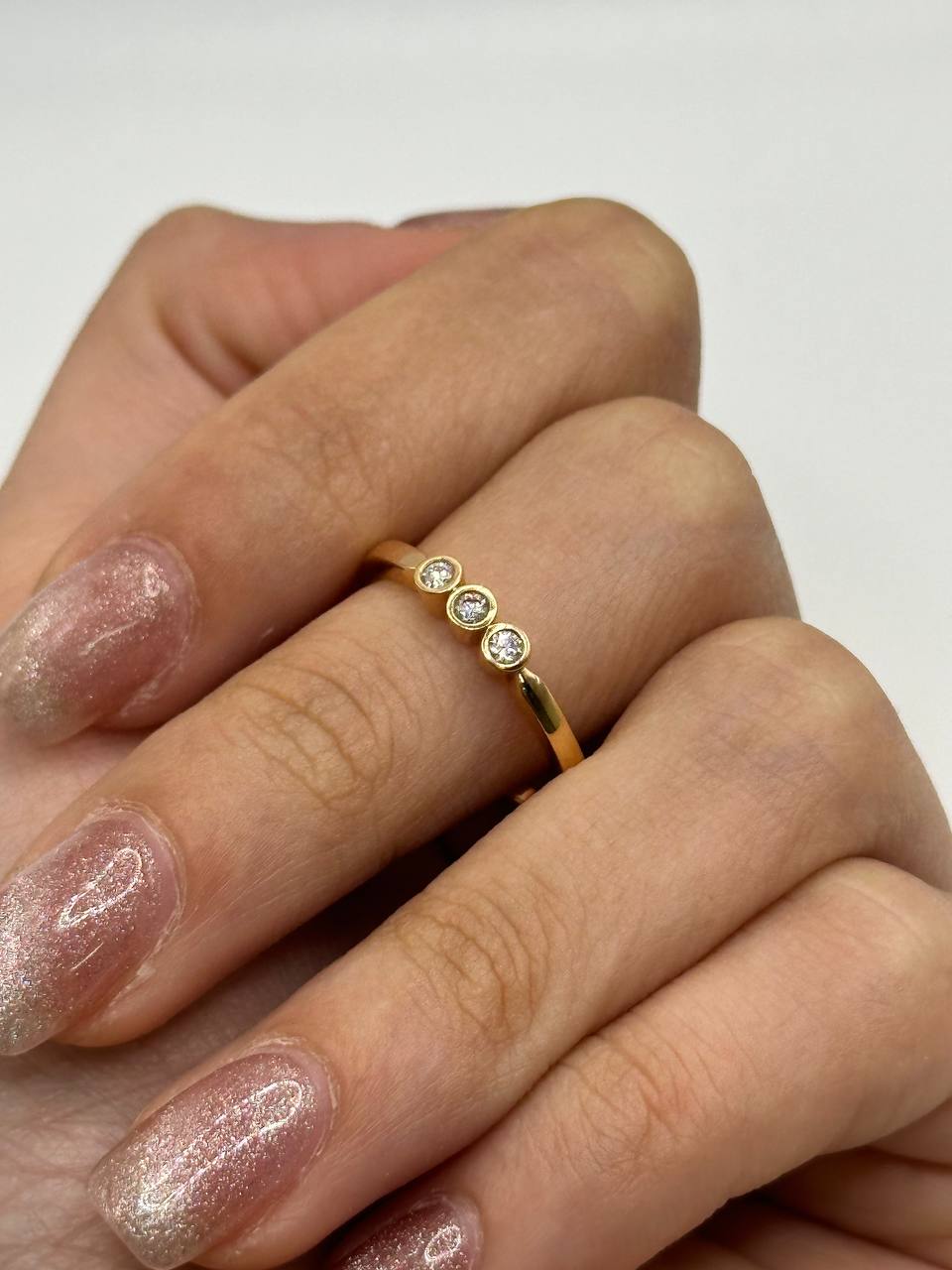 ANELLO IN ORO ROSA BRILLANTE