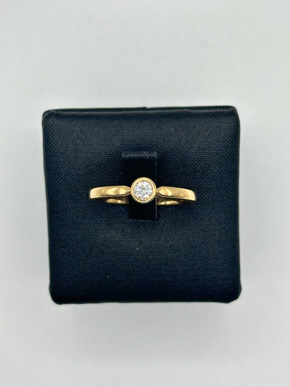 ANELLO IN ORO ROSA BRILLANTE CENTRALE