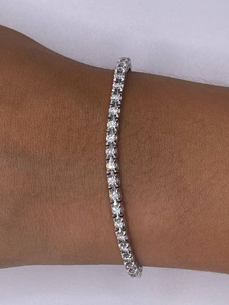 BRACCIALE TENNIS IN ORO E DIAMANTI