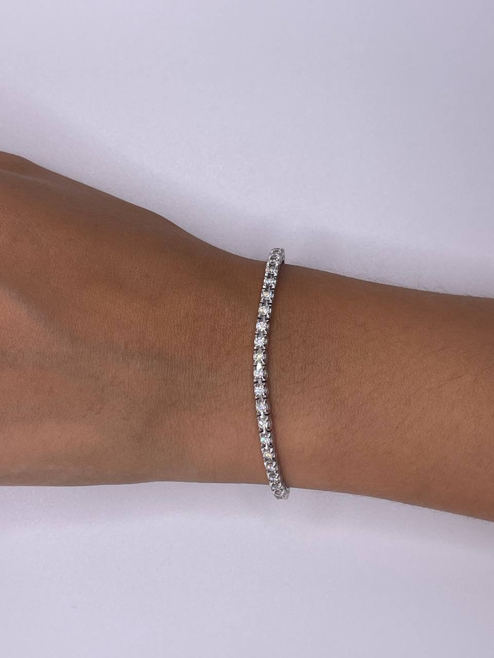 BRACCIALE TENNIS IN ORO E DIAMANTI