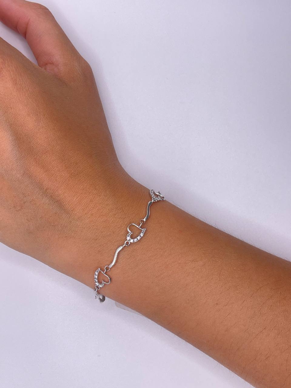 BRACCIALE CUORE IN ORO E DIAMANTI