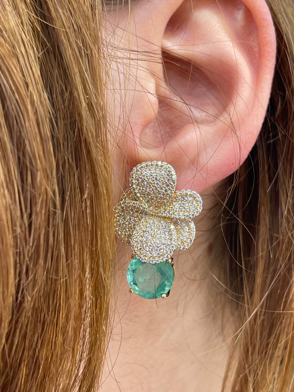 ORECCHINI ARGENTO DORATO FANTASIA