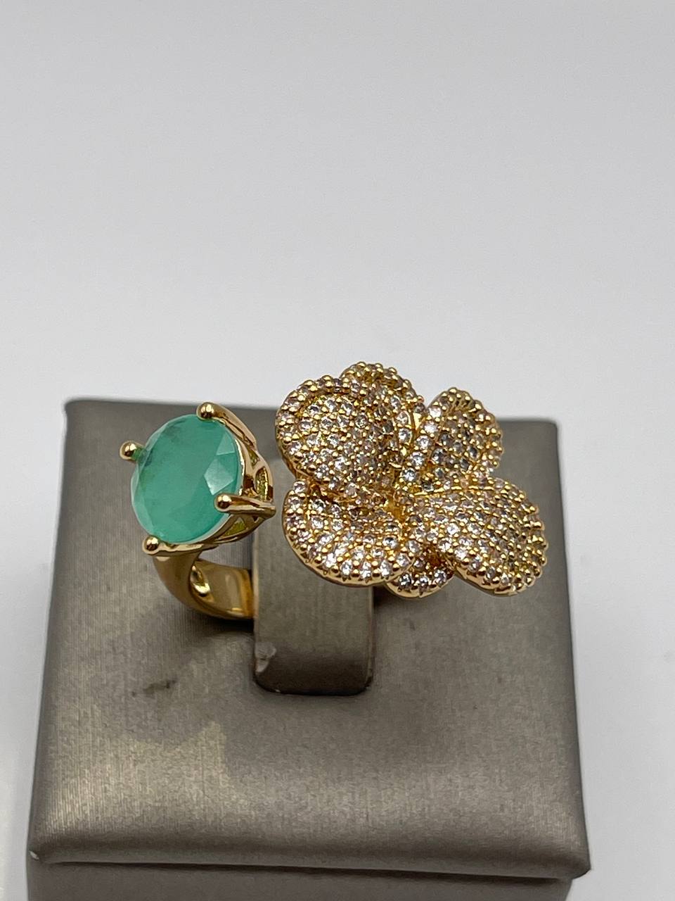 ANELLO ARGENTO DORATO FANTASIA